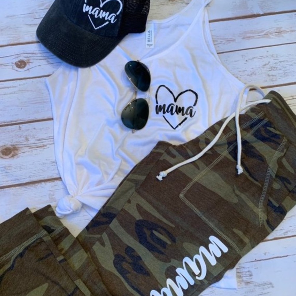 Mama Camo Cropped Joggers - Picture 3 of 8